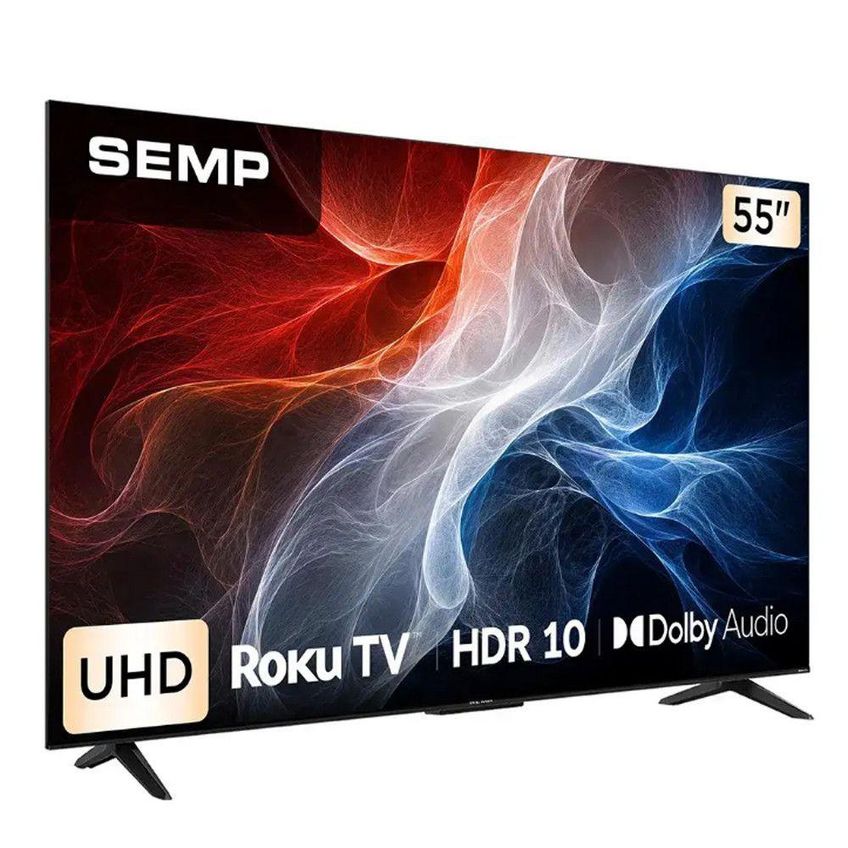 Smart TV Semp S62E 55 Polegadas 4K Ultra HD LED Roku TV Preto Bivolt - imagem 5