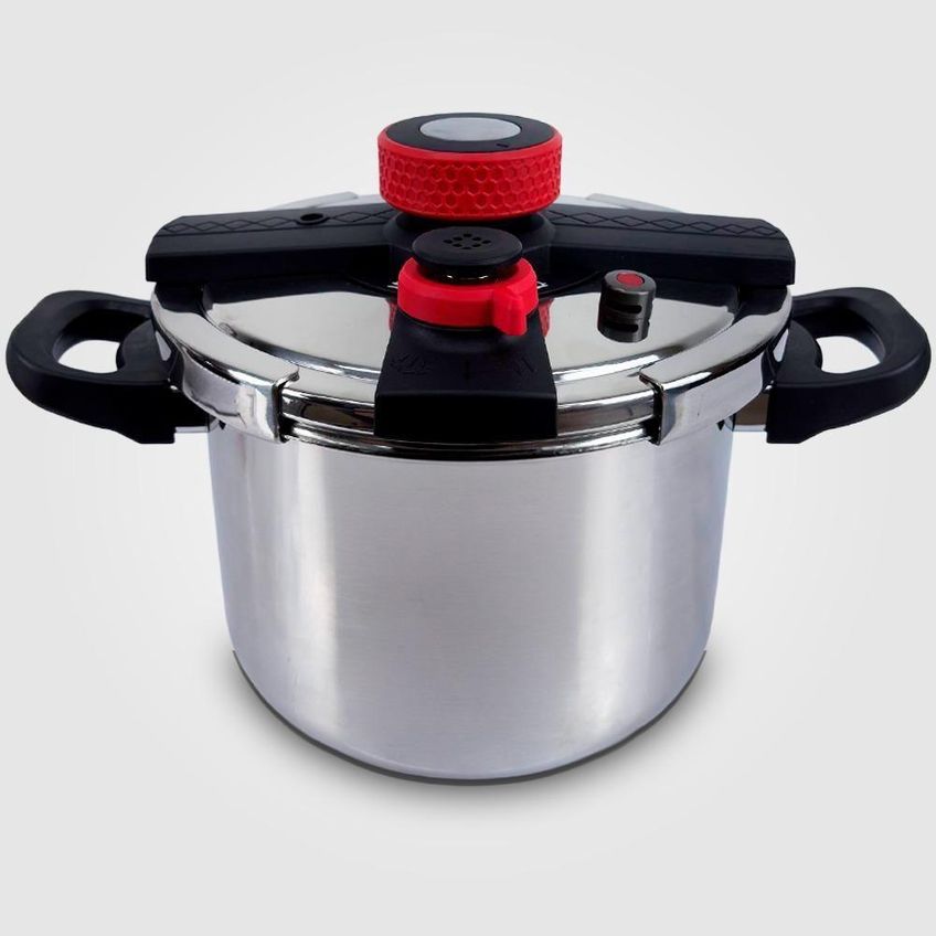 Panela De Pressão Securelock Pro Extream Inox 8l 6.2l 4.5l Fechamento Externo - imagem 4