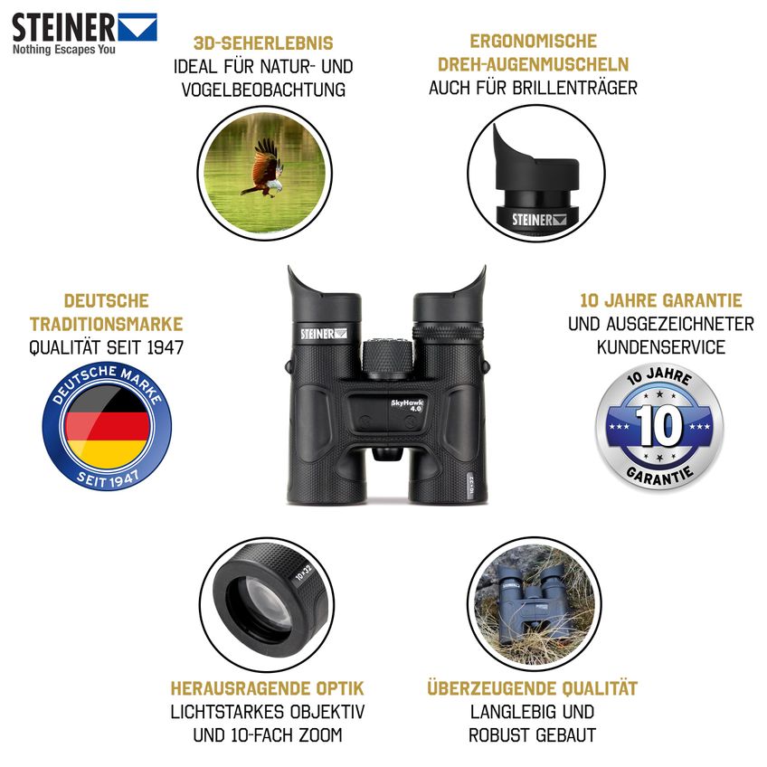 Binóculo Steiner Skyhawk 10x32 À Prova D'água - imagem 2