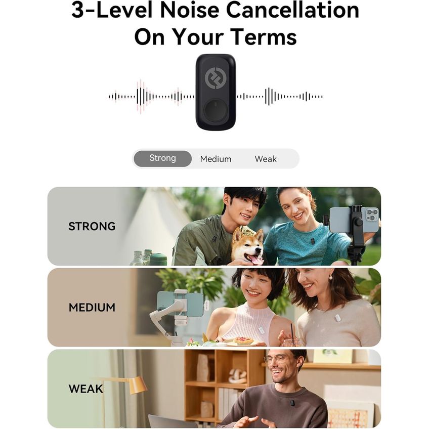 Microfone Hollyview Lark A1 Combo Sem Fio USB-C - imagem 4