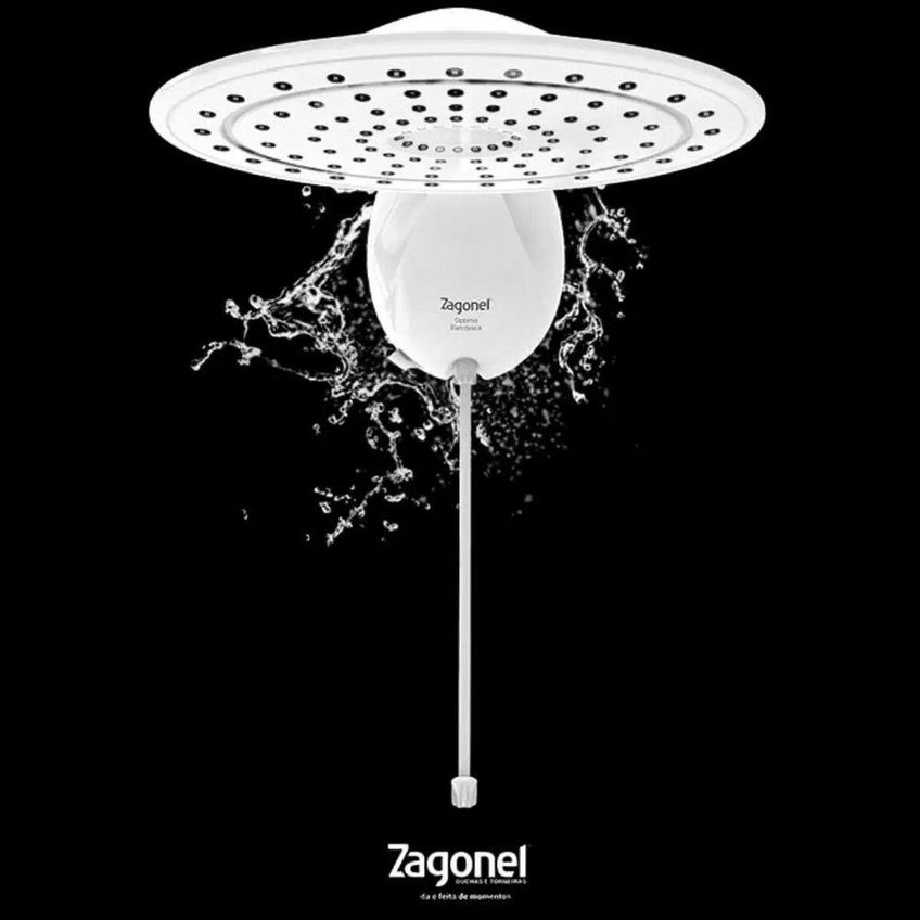 Ducha Optima Eletrônica 5500w Instalação Fácil Zagonel - imagem 4