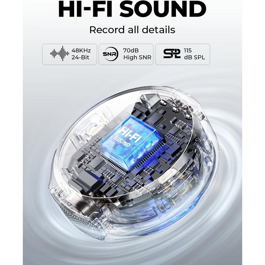 Microfone Sem Fio Hollyview Lark M2 Duo USB-C 305 M - imagem 3