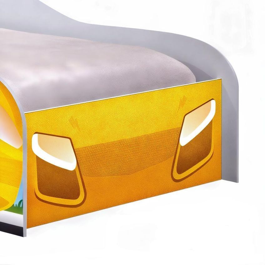 Cama Solteiro Infantil Cama Carro Kaboom Stylo MDF Laranja Casah - imagem 3