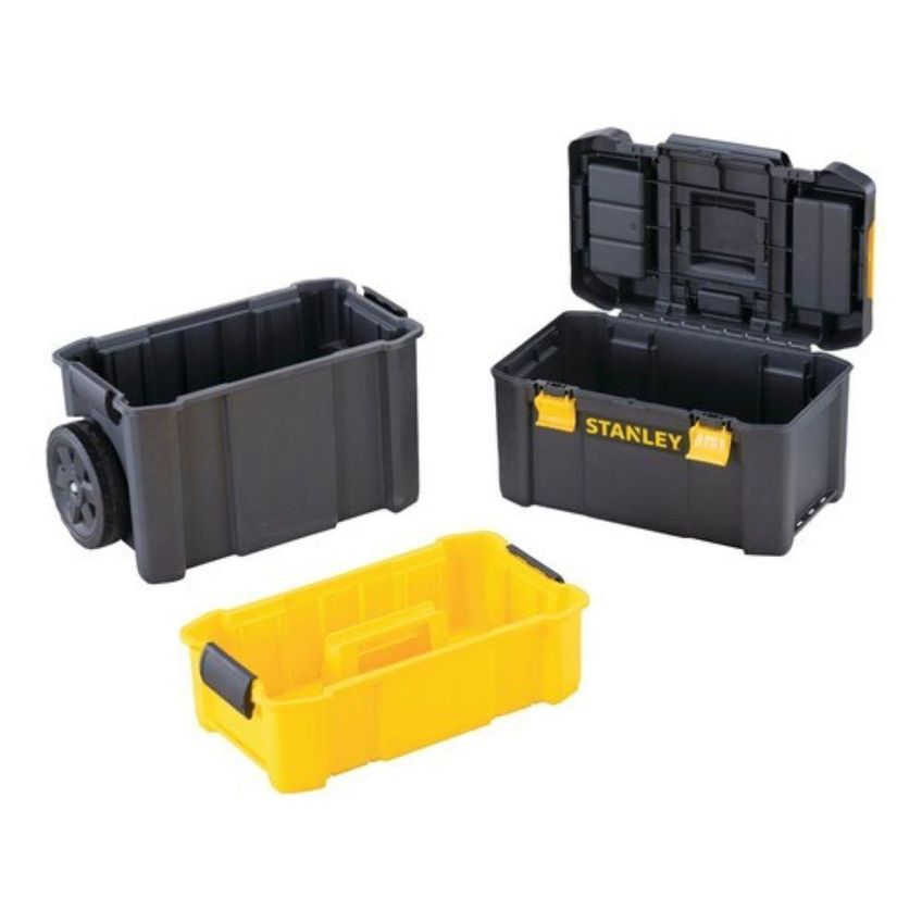 Caixa Organizadora Com Rodas Stst18631 Com Bandejas Removíveis Stanley Inox - imagem 5