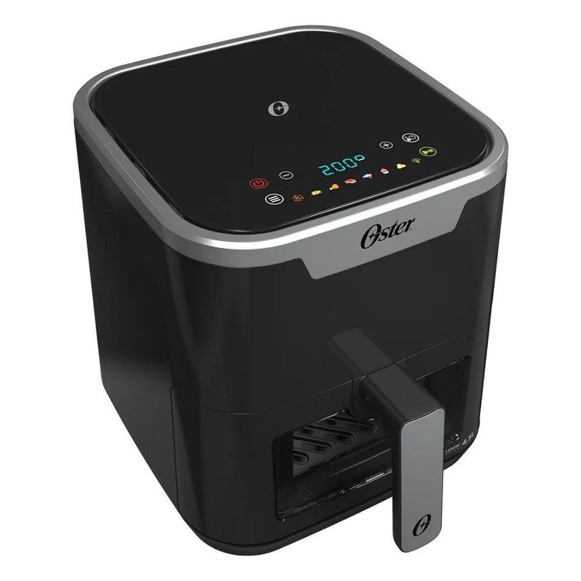 Fritadeira Sem Óleo Oster Digital Touch Ofrt920 4,5l 1500w Visor Transparente Preto 220v - imagem 2