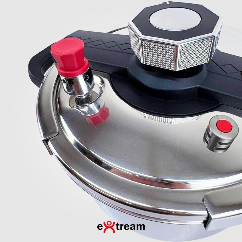 Panela De Pressão Securelock Pro Extream Aço Inox 8l Fechamento Externo - imagem 5