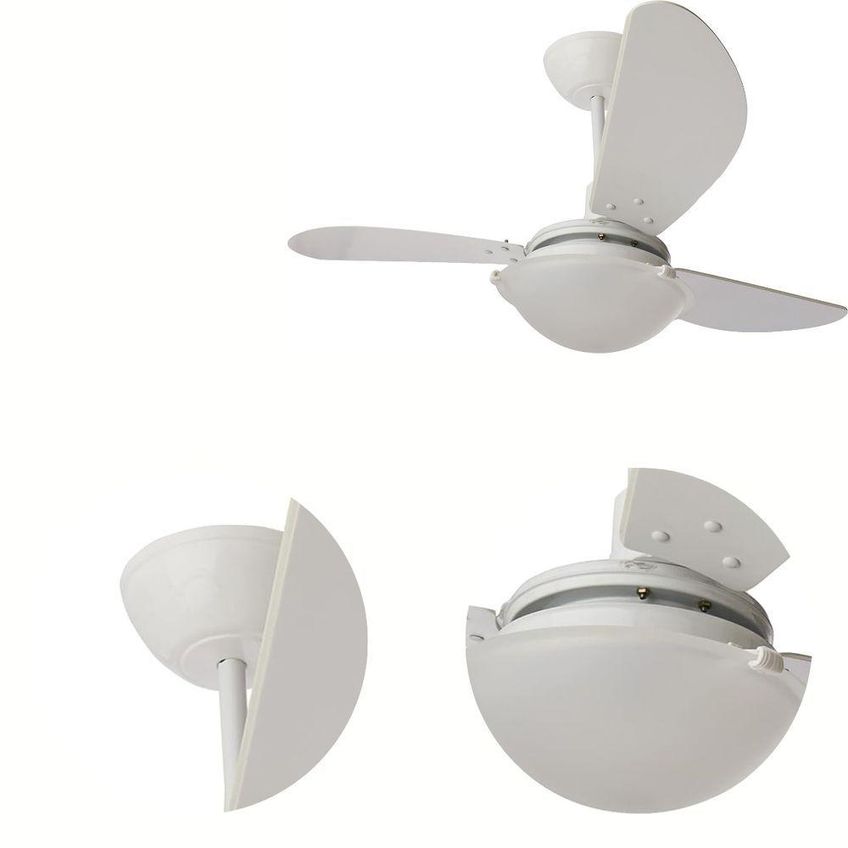 Ventilador De Teto Tron 130w 3 Pás Branco Clm New 220v - imagem 2