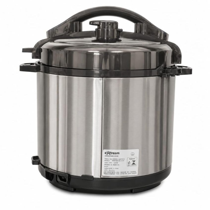 Panela De Pressão Elétrica De Pressão Extream Smartcook Pro 6l 1000w Prata 110v - imagem 4