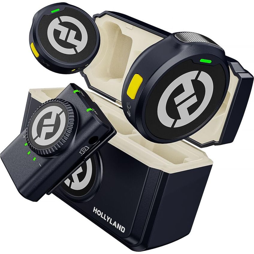 Sistema De Microfone Sem Fio Hollyview Lark M2 Duo Com Alcance De 305 M - imagem 2