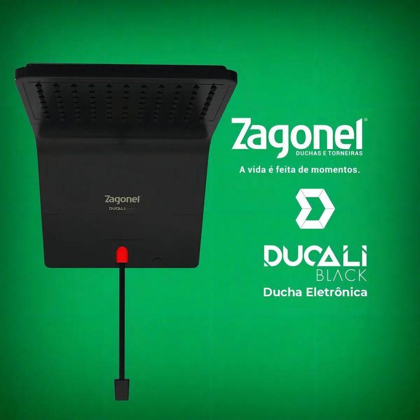 Ducha Eletrônica Ducali 5500w Compatível Com Sistemas Solares Zagonel 127v - imagem 3
