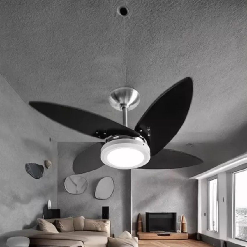 Ventilador De Teto Tron 130w 120cm 4 Pás 3 Velocidades Preto Azzam 110v - imagem 5