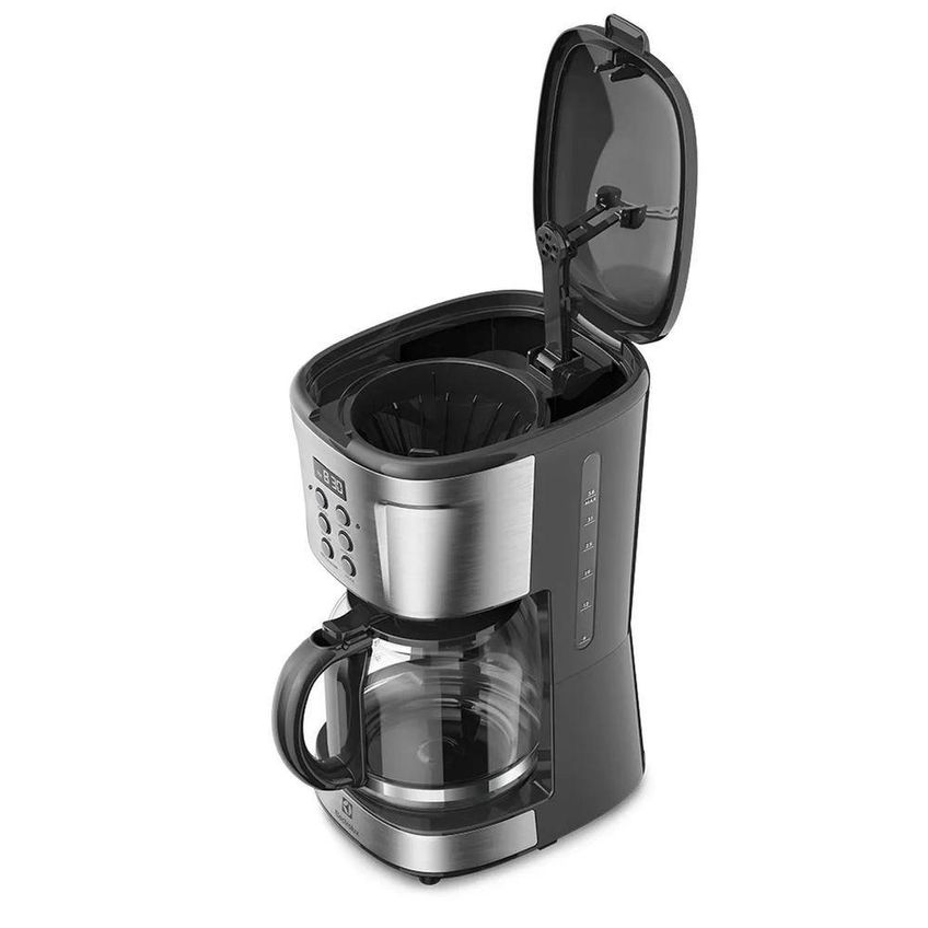 Cafeteira Elétrica Electrolux Ecm30 1,5l 38 Xícaras Preto Com Detalhes Em Inox 110v - imagem 2