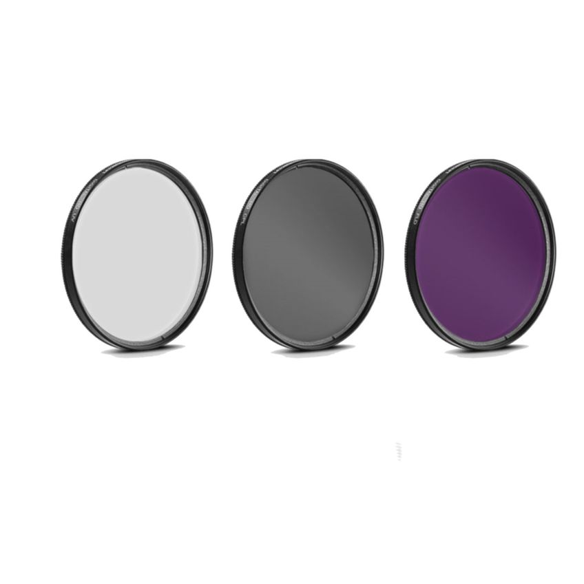 Kit De Filtros Shop Smart Deals 58 mm UV/CPL/FL-D + Parasol - imagem 3