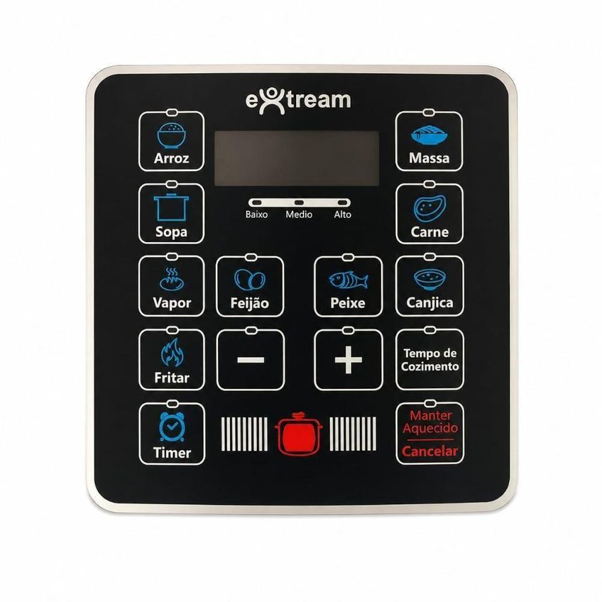 Panela De Pressão Elétrica Extream Smartcook Pro 6l 1000w Prata 110v - imagem 3