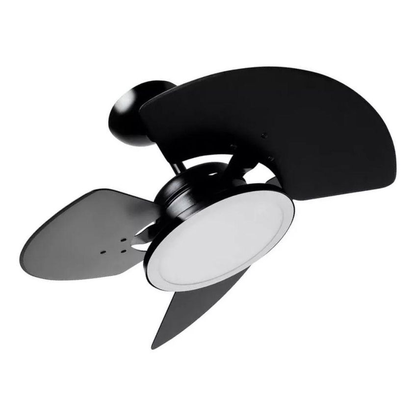 Ventilador De Teto Tron 130w 3 Pás Preto Aventador Led 110v - imagem 2
