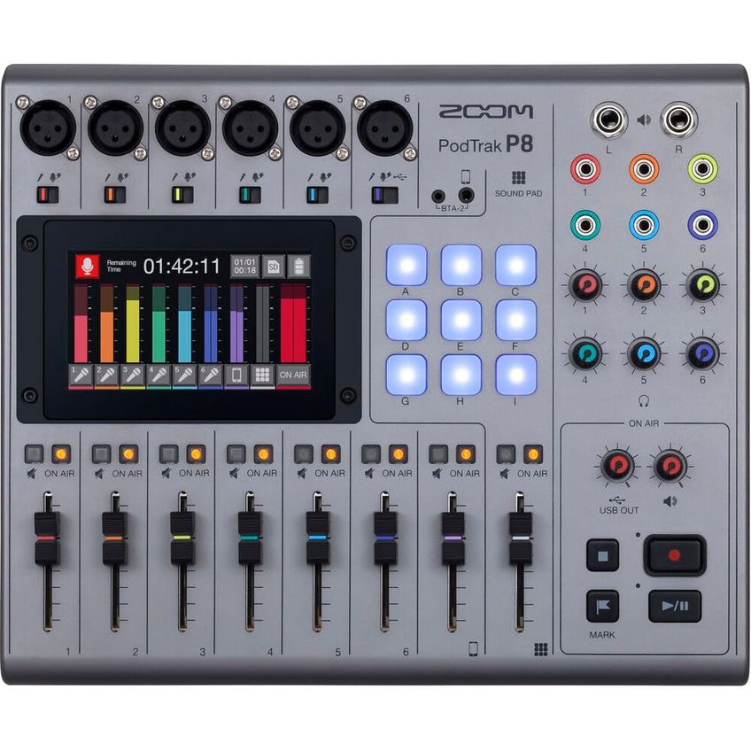 Gravador Portátil Multifaixa Para Podcast Zoom Podtrak P8 - imagem 3