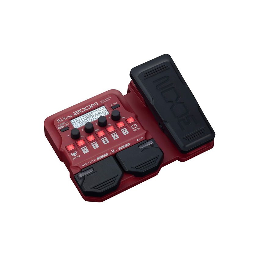 Processador Multiefeitos De Baixo Zoom B1x Four Com Pedal De Expressão - imagem 2