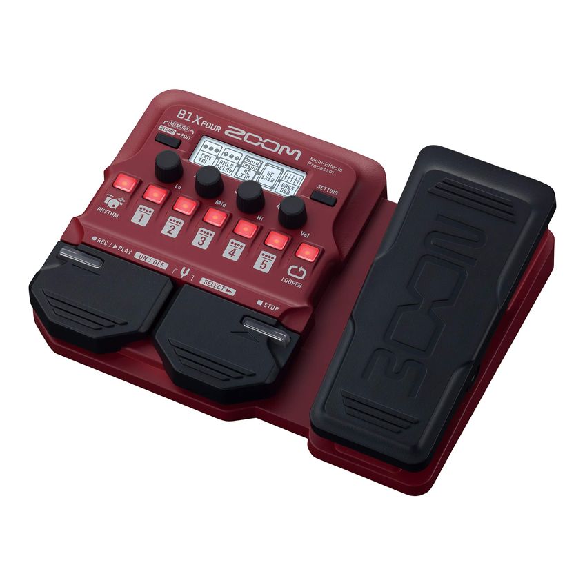 Processador Multiefeitos De Baixo Zoom B1x Four Com Pedal De Expressão - imagem 3