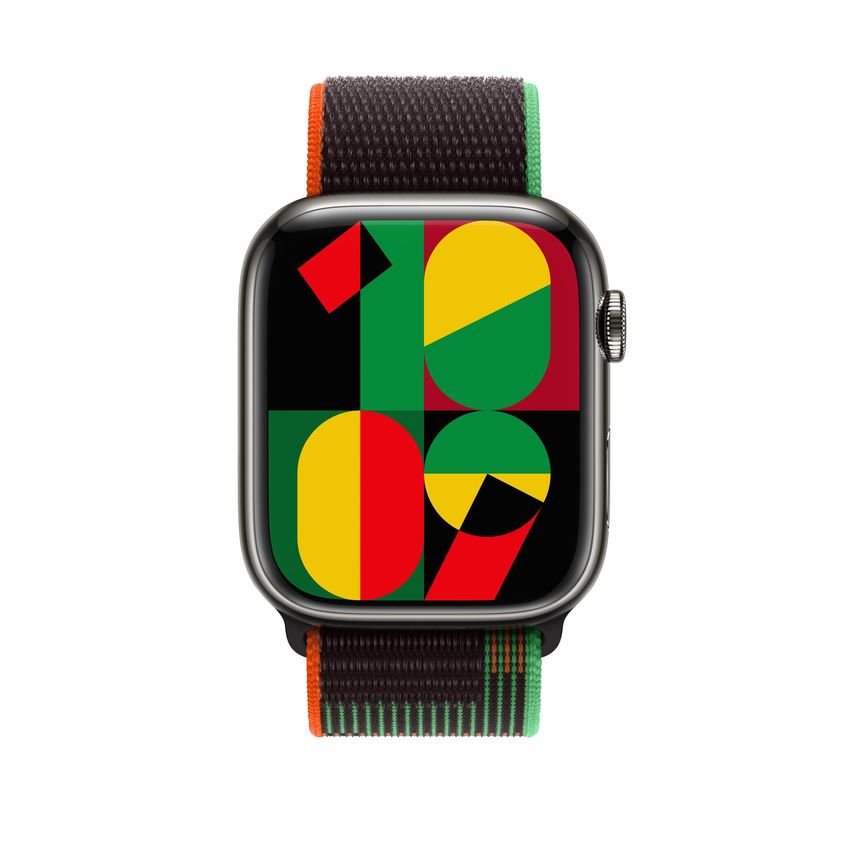 Pulseira Apple Sport Loop 45mm Preta Unity - imagem 3