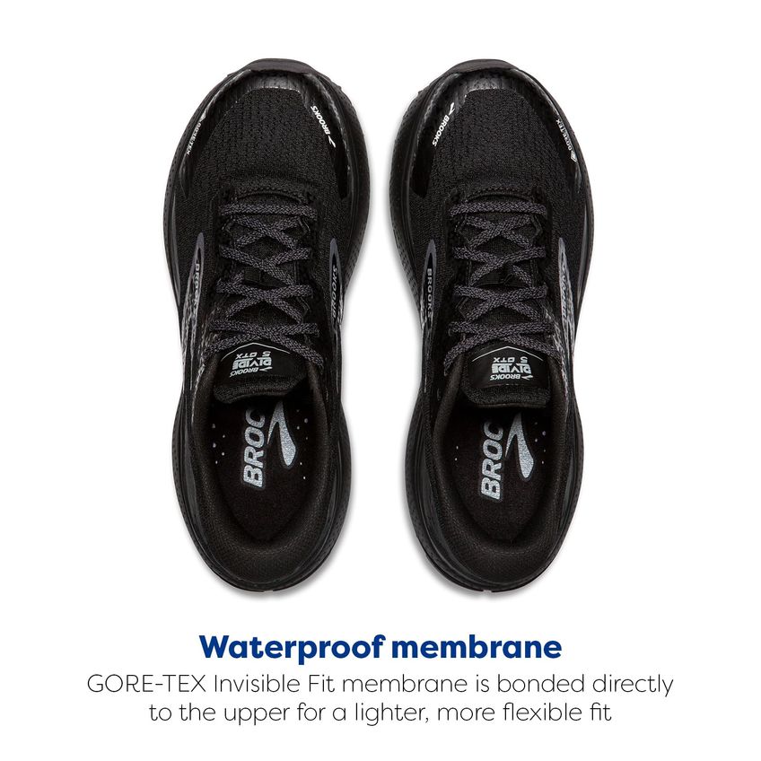 Tênis De Trilha Feminino Brooks Divide 5 Gtx Impermeável Preto 7 - imagem 4