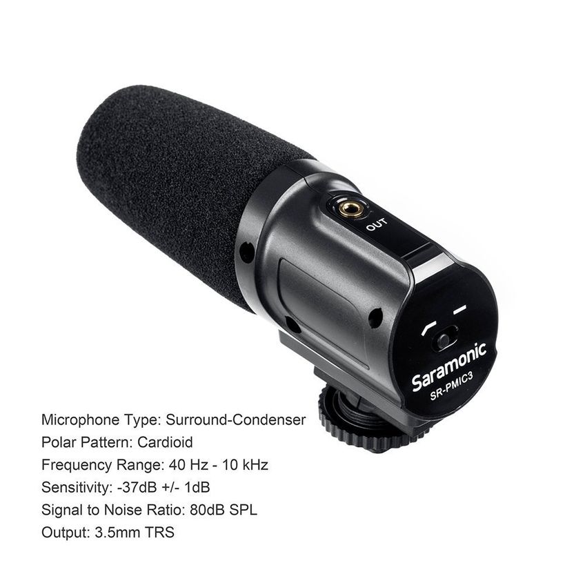 Microfone Saramonic Sr-pmic3 Surround Sem Bateria - imagem 4