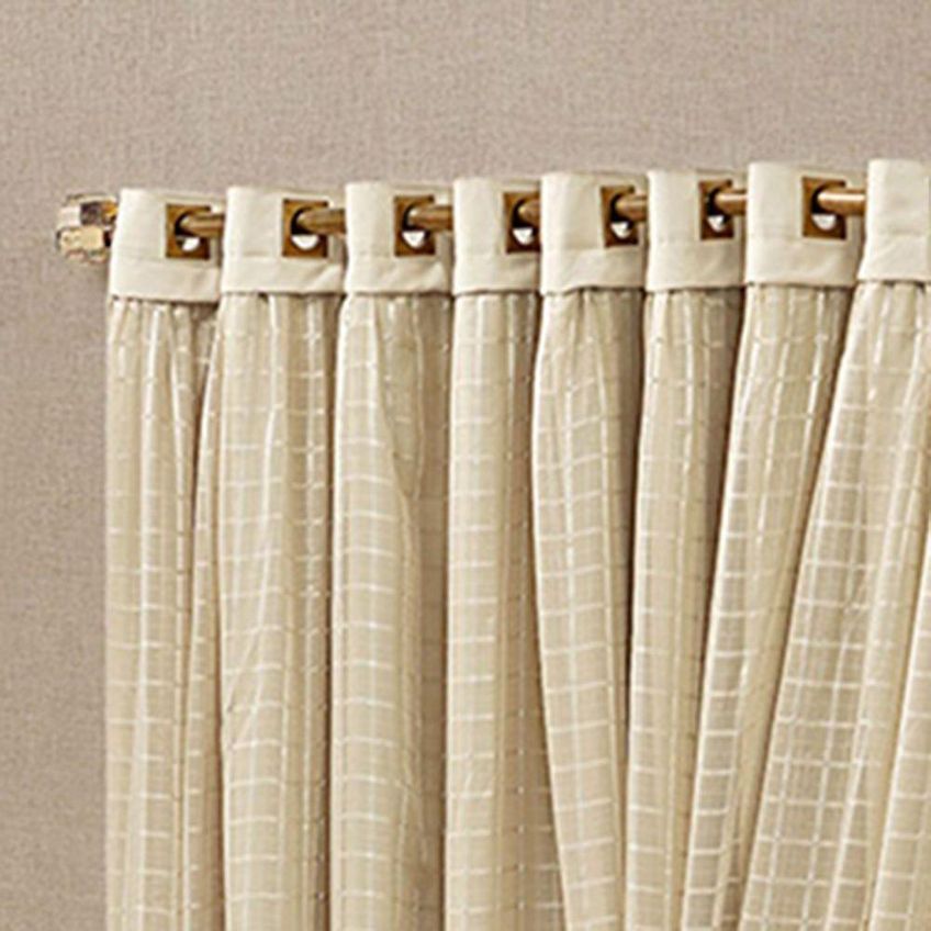 Cortina Canaã Linha Nobre Poliéster Para Decoração Amadeirado - imagem 2