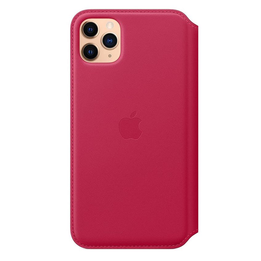 Capa Apple iPhone 11 Pro Max Em Couro Folio Raspberry - imagem 4