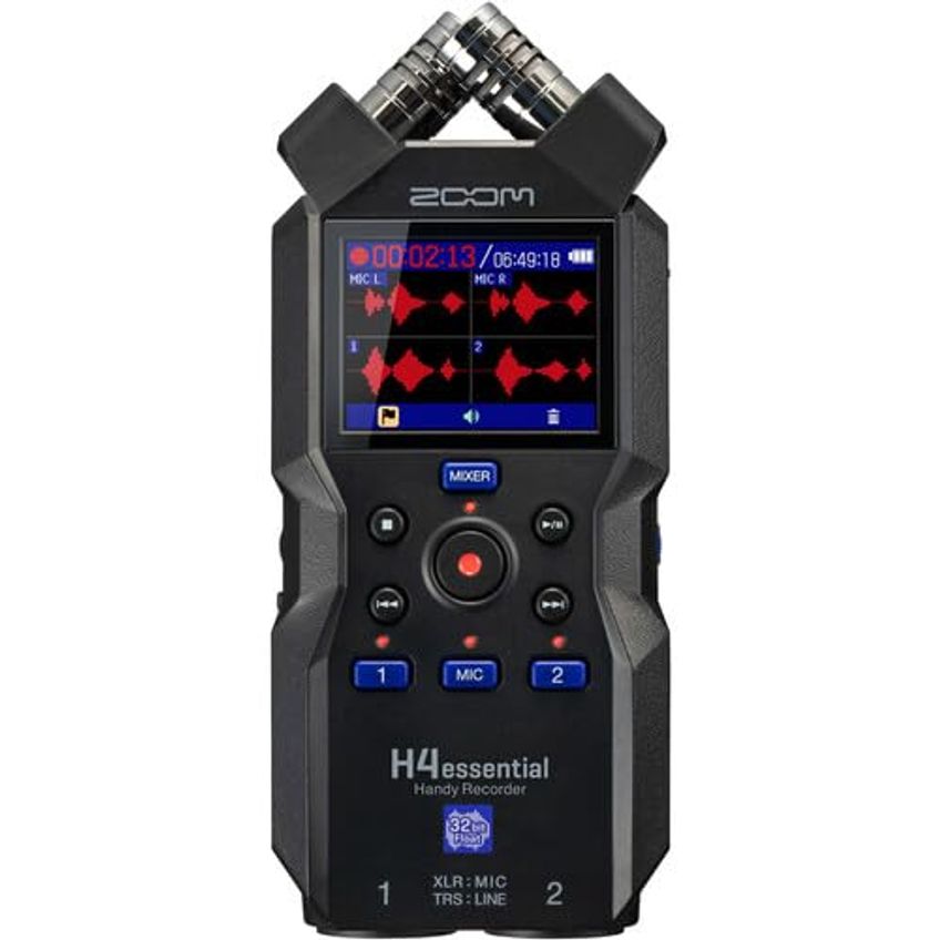 Grabadora De Audio Zoom H4essential 4 Pistas 32 Bits Float - Paquete Completo - imagem 3