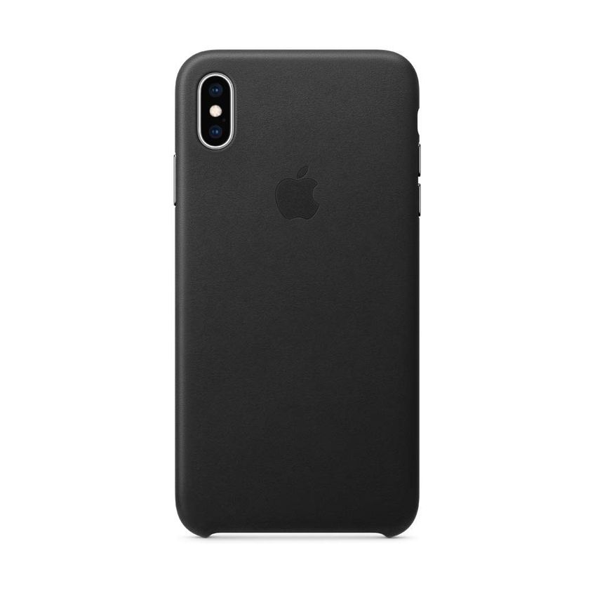 Capa De Couro Preta Para Apple Iphone Xs Max - imagem 2