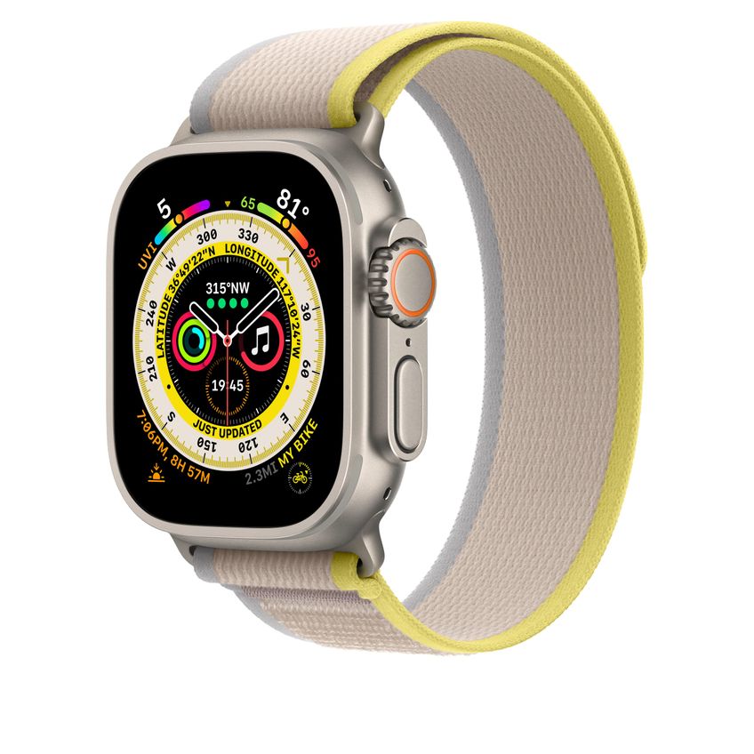 Pulseira Apple Watch Trail Loop Amarelo/bege Para 49 Mm - M/l - imagem 2