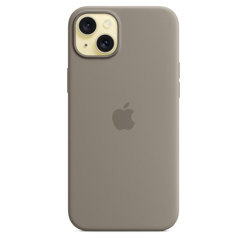 Capa De Telefone Apple Iphone 15 Plus De Silicone Com Magsafe - Clay - imagem 3