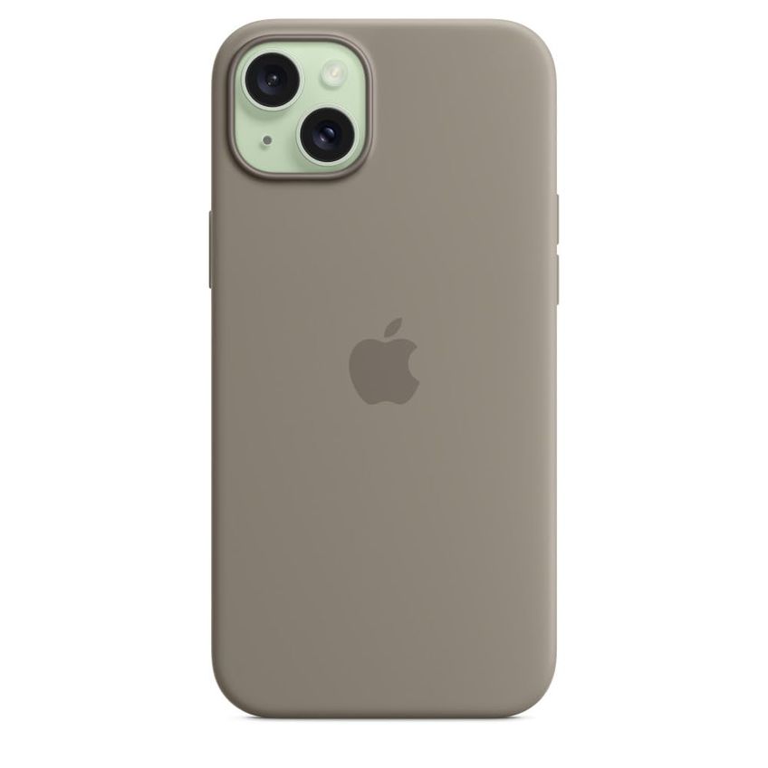 Capa De Telefone Apple Iphone 15 Plus De Silicone Com Magsafe - Clay - imagem 4