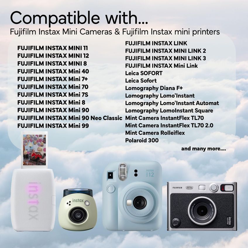 Câmera Instantânea Fujifilm Instax Mini Com 200 Filmes E Tecidos - imagem 4