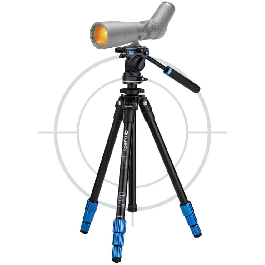 Tripé Benro Slim De Alumínio 150 cm 5,5 lb Com Placa De Liberação Rápida - imagem 2