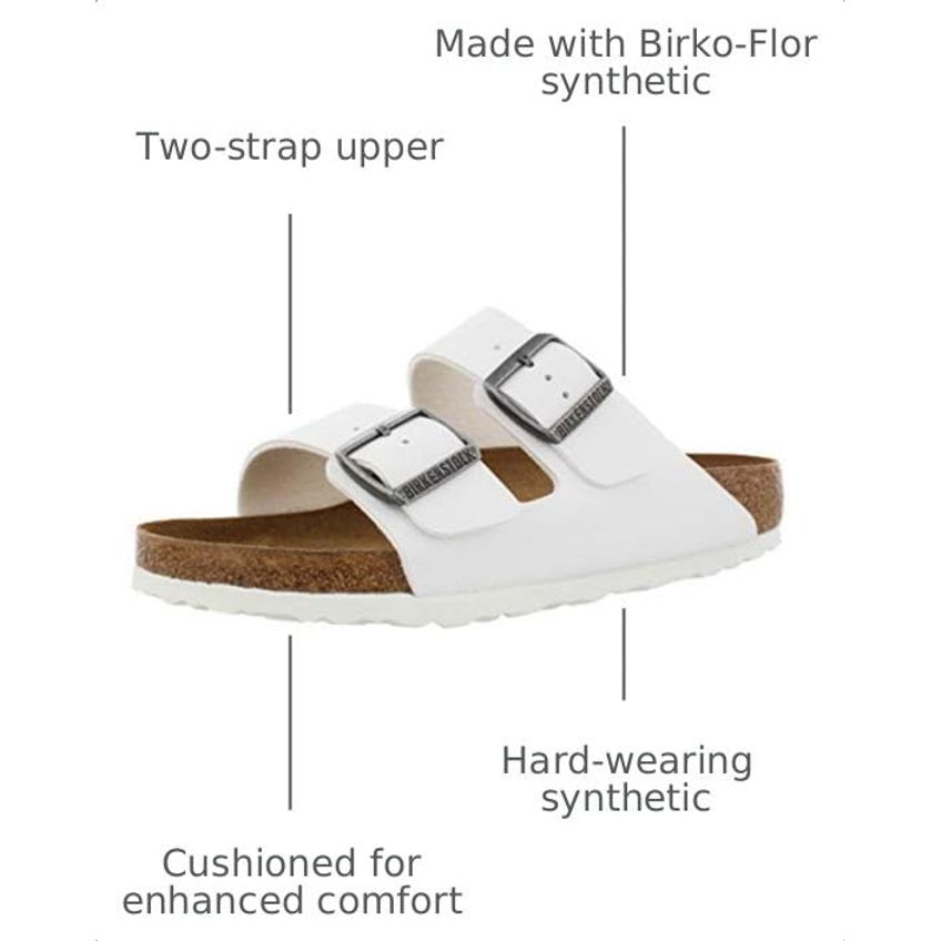 Sandália Birkenstock Arizona Branca Eu 44 - imagem 3