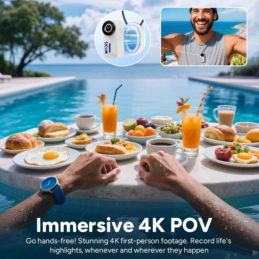 Câmera De Ação Sjcam C110 Plus 4k – Kit Com 64 GB - imagem 3