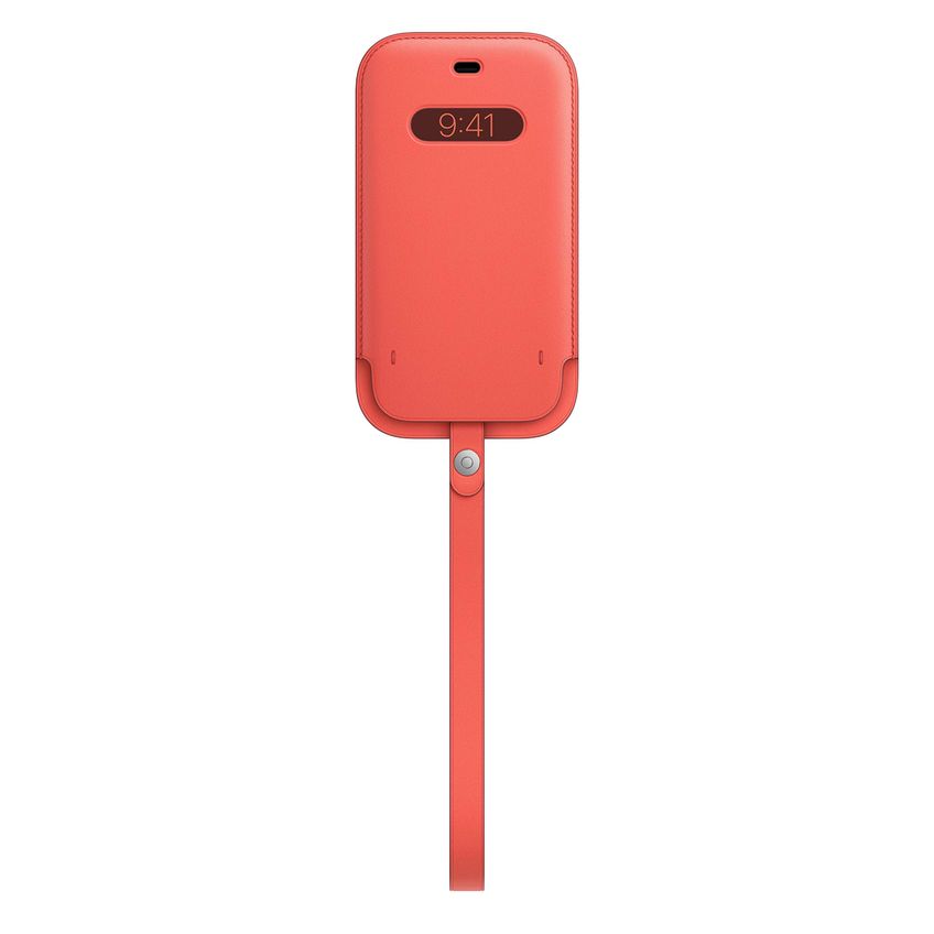 Capa De Couro Para Apple Iphone 12 Pro Com Magsafe Pink Citrus - imagem 3