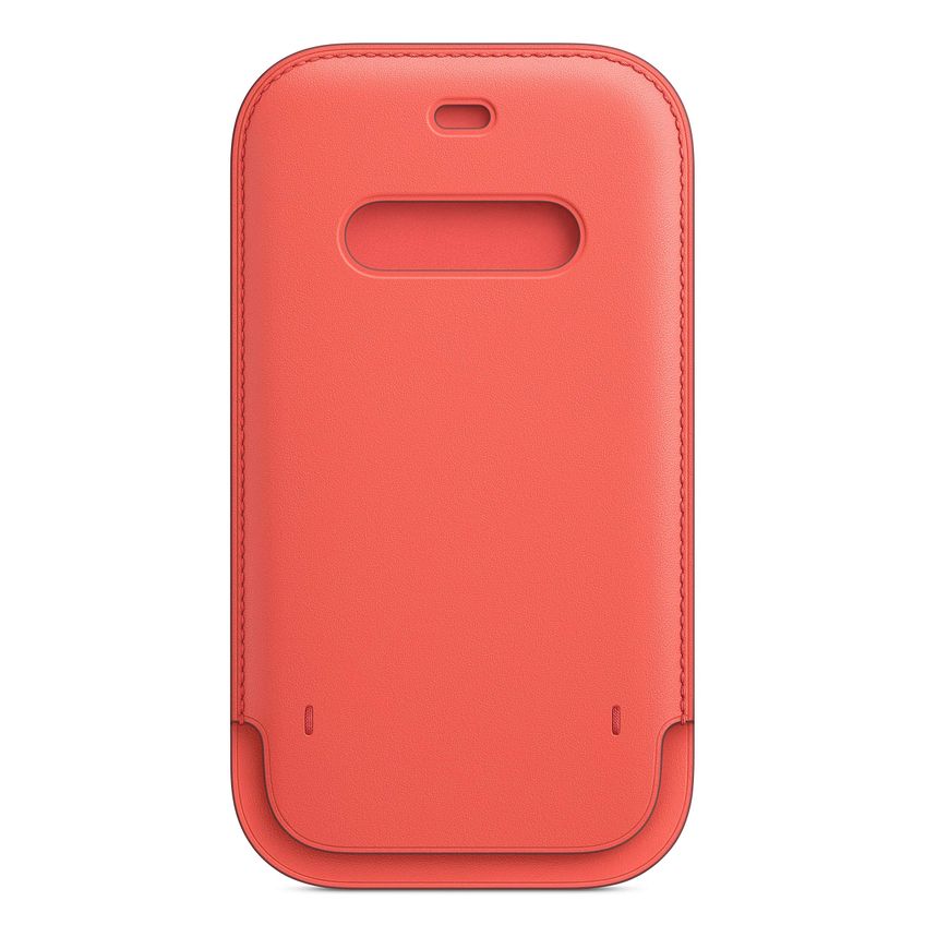Capa De Couro Para Apple Iphone 12 Pro Com Magsafe Pink Citrus - imagem 4