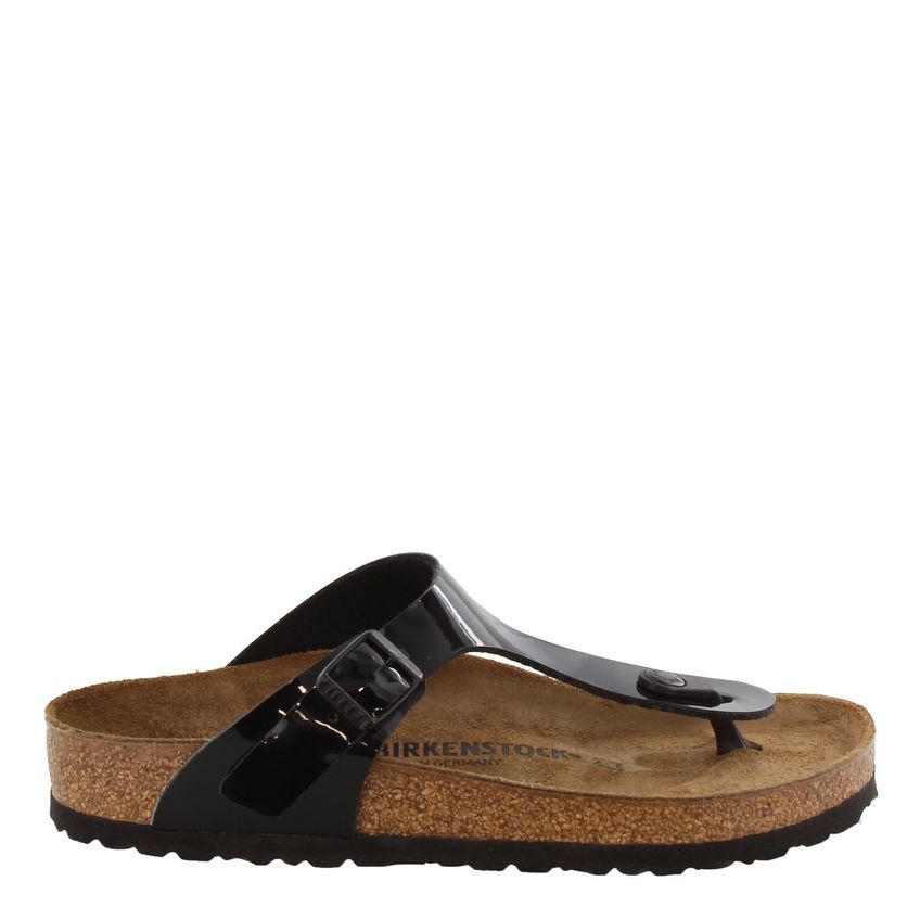 Sandália De Tirante Birkenstock 38 Eu Preto Envernizado - imagem 3