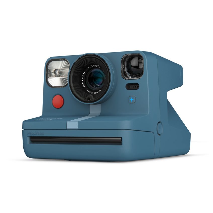 Câmera De Filme Instantâneo Polaroid Now+ Azul Cinza Com Filtro De Lente - imagem 3