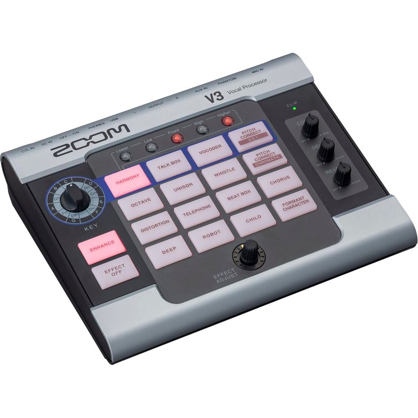 Processador Vocal Zoom V3 Harmonia E Correção De Afinação - imagem 2