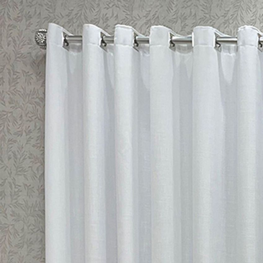 Cortina Athenas Para Varão 2,00m X 1,70m Poliéster Para Decoração Branca - imagem 3