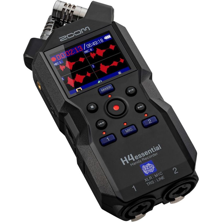 Gravador De Áudio Zoom H4essential 4 Trilhas 32‑bit Float - imagem 2