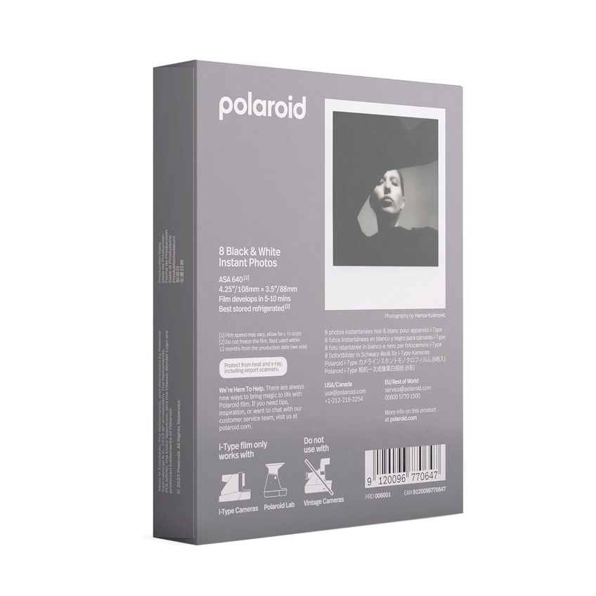 Filme Polaroid B&W Para I-Type (6001) Para Câmeras Polaroid - imagem 3