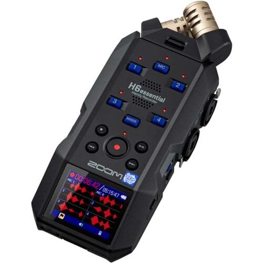 Gravador De Áudio Zoom H6essential 6 Trilhas 32‑bit Float - imagem 4