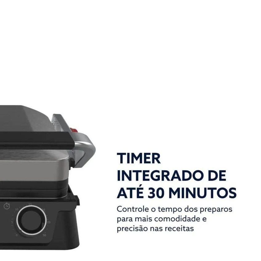 Grill Elétrico Multiuso Oster 1500w Cinza 110v - imagem 3