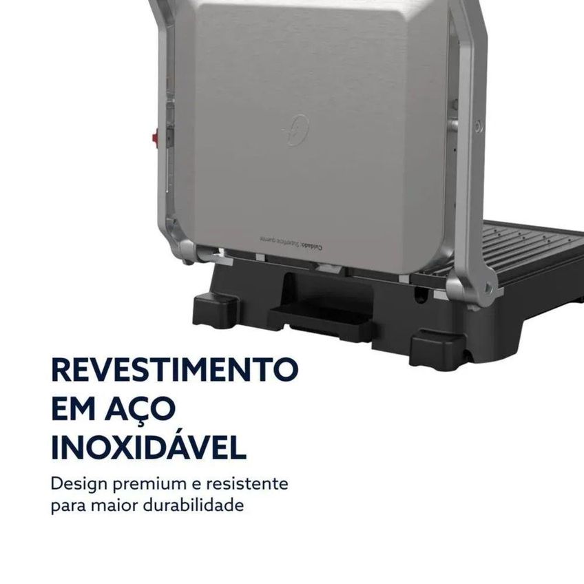 Grill Elétrico Multiuso Oster 1500w Cinza 110v - imagem 5