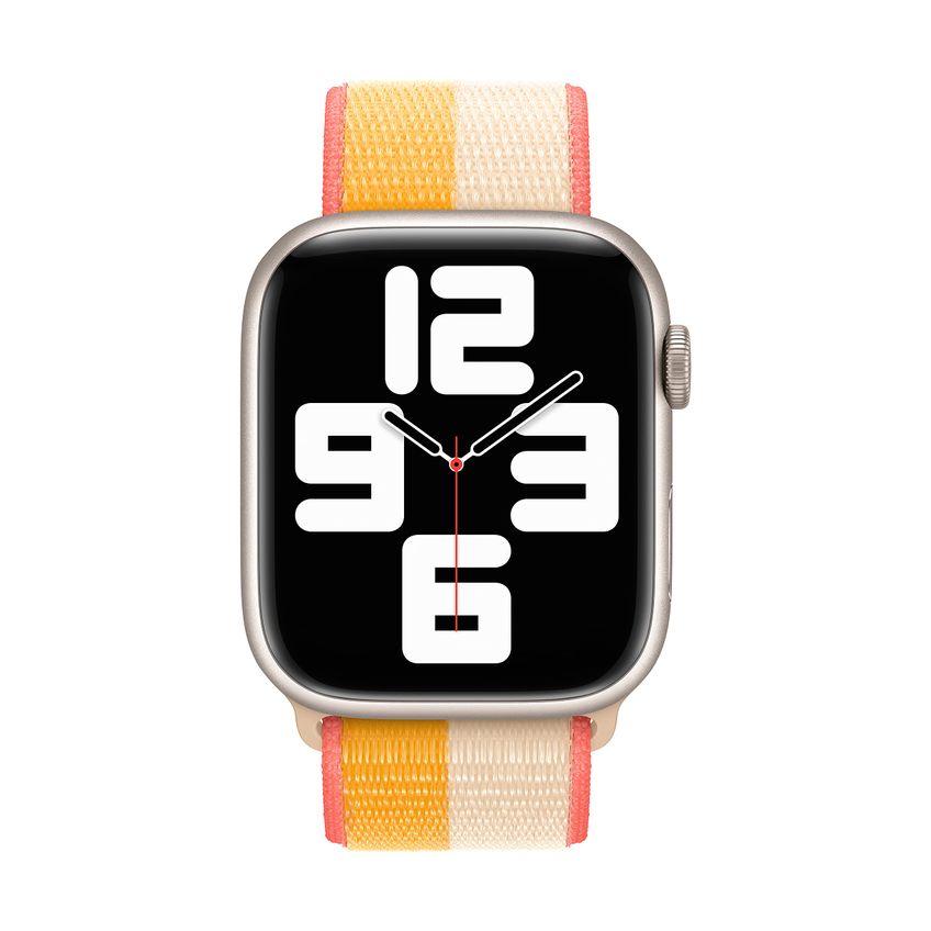 Pulseira Apple Watch Sport Loop De Milho/branca 45 Mm - imagem 3