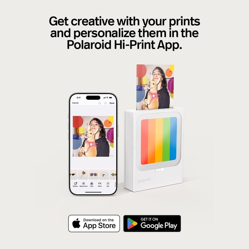 Impressora Fotográfica Polaroid Hi-Print Bluetooth 3x3 Dye-Sub - imagem 2
