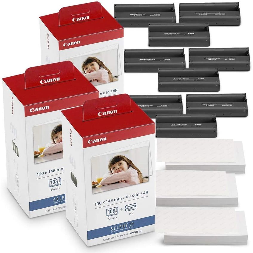 Conjunto De Tintas E Papéis Canon Kp-108in Com 432 Folhas E 12 Tintas - imagem 3